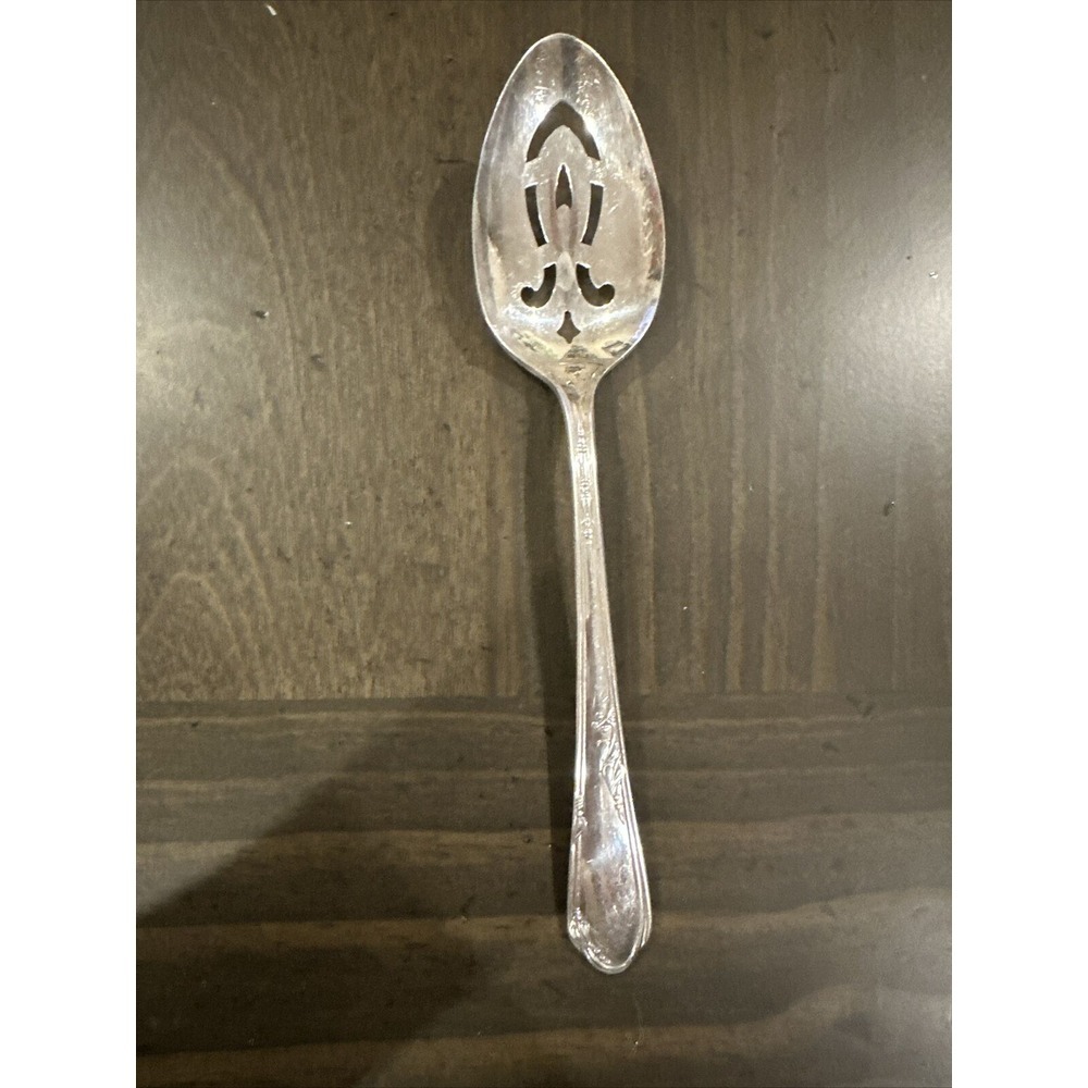 Wm A‎ Rogers Company A1 Plus Oneida Slotted Serving Spoon